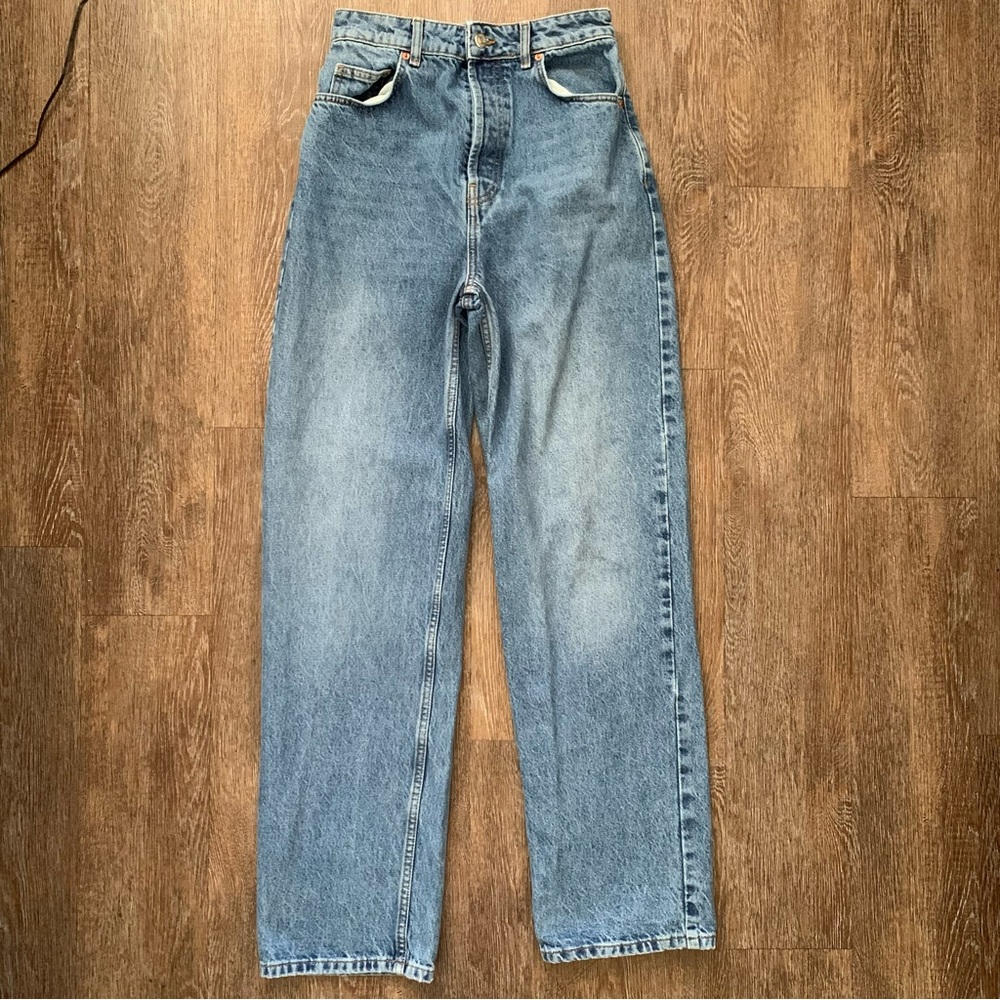Topshop Straight-Leg High Waist Size 6